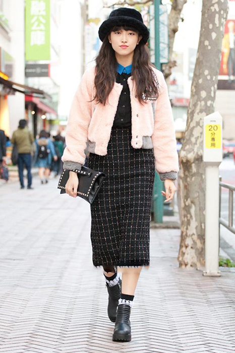 日系风潮 涉谷女孩的冬季穿搭特辑-潮流搭配服