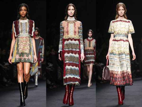 valentino2015秋冬 拜占庭少女极简宫廷风