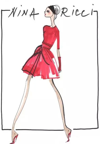 时装大师的绝妙服装手稿图-服装设计管理-服装