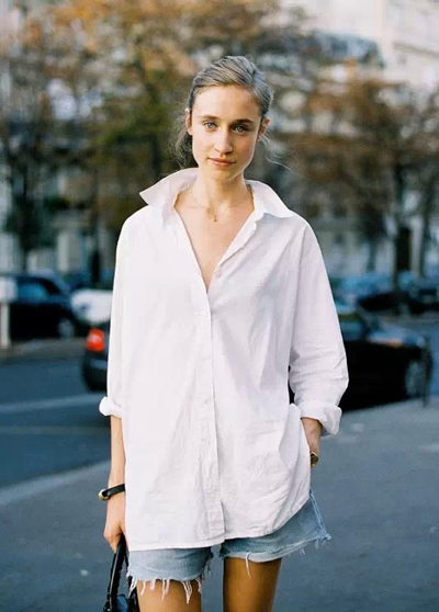 会穿白衬衫的妹子才有未来，10种白衬衫的百搭穿法!-服装潮流搭配-服装设计网