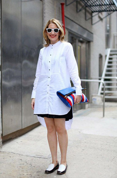 一件衬衫裙的N种穿法!让你从3月时髦到6月-服