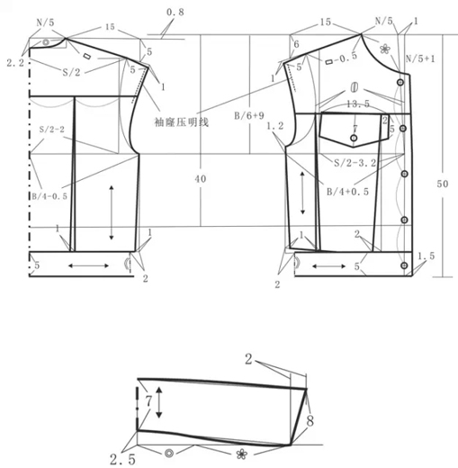 [转载]服装裁剪|披肩型翻领 短大衣系带睡袍款!