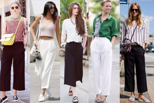 不同身高的女生如何挑选黑白阔腿裤-服装潮流