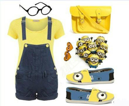 今天穿什么:COS小黄人 减龄卖萌妥妥的-服装潮