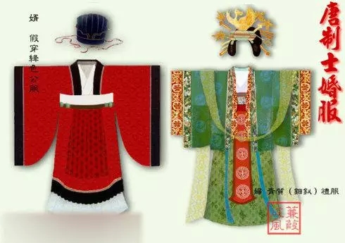 古代中国婚礼服"凤冠霞帔"-服装服饰文化-服装设计网图片