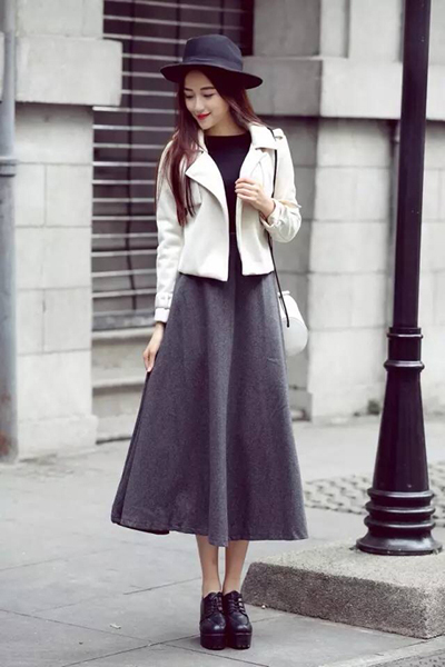 冬天穿什么裙子不怕冷?-服装潮流搭配-服装设