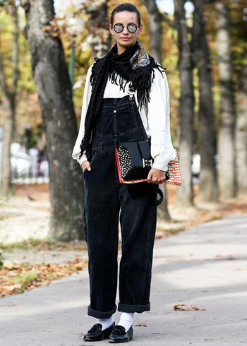 冬天怎么穿背带裤?-服装潮流搭配-服装设计网