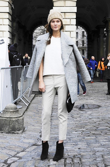 时髦三原色黑白灰-服装潮流搭配-服装设计网