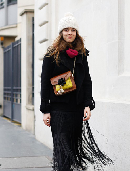 嬉皮流苏裙 复古潮搭时尚单品-服装潮流搭配-服