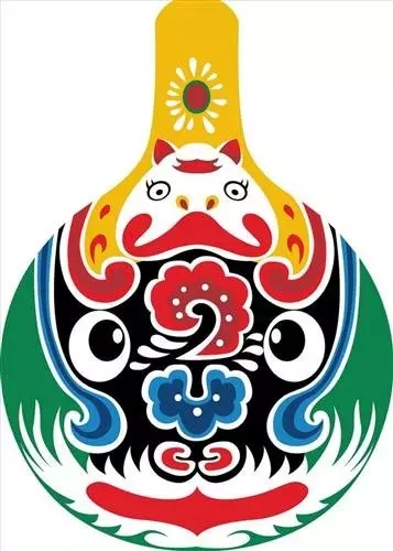马勺脸谱 手绘