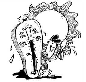 夏日高温天气 上班时中暑可否申请工伤?