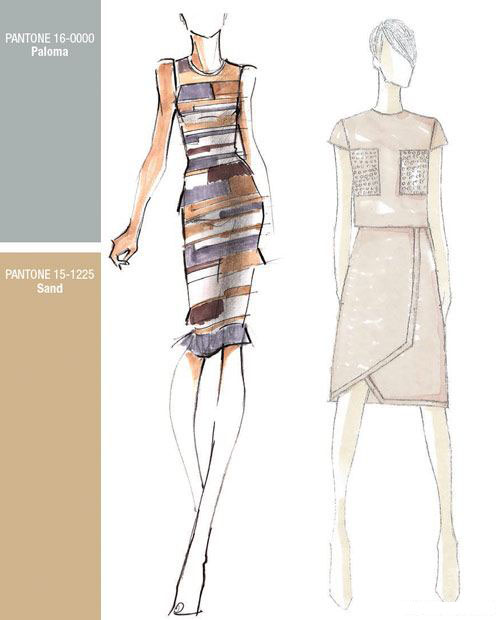 2014春夏纽约时装周色彩流行趋势:柔与亮的平