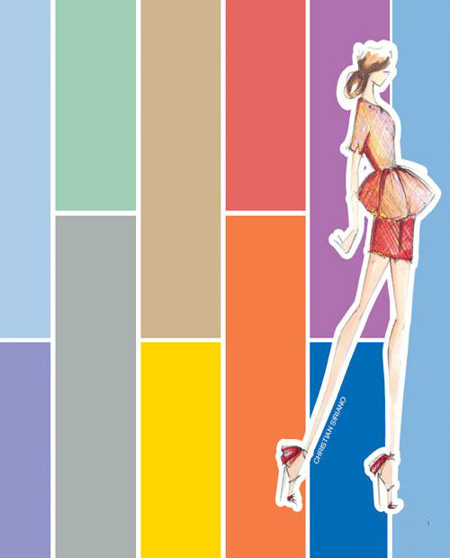 2014春夏纽约时装周色彩流行趋势:柔与亮的平衡-