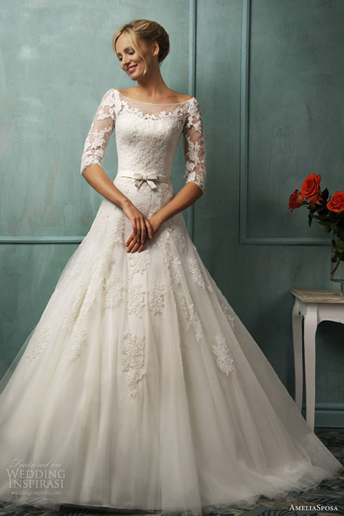 AmeliaSposa2014年最新婚纱礼服-服装时尚聚