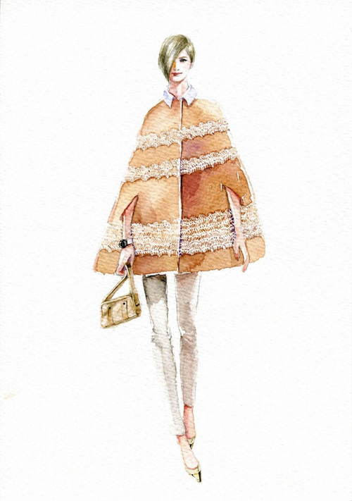 台湾郑健国Roger老师服装画手绘-服装名人名家